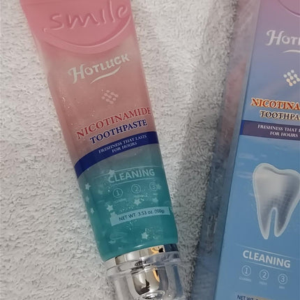 Hotluck Nicotinamide Mint Teeth Whitening Toothpaste Longer Freshness 100g