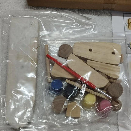 Kids DIY Kiwi Toys Of London Wooden Racing Car kit build your own toy & Paint It