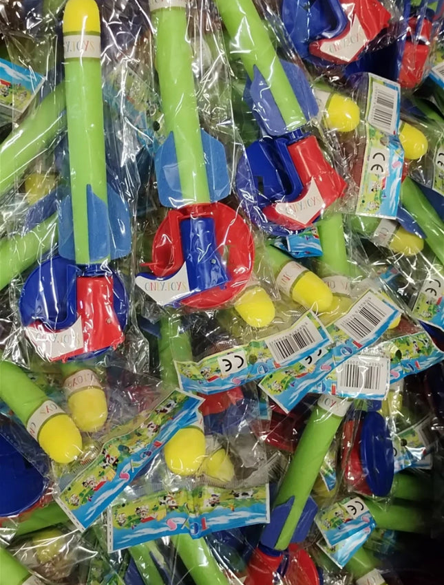 10 Kids Foam Rocket Launcher Toy Outdoor Garden Park Game Play Fun Children Gift