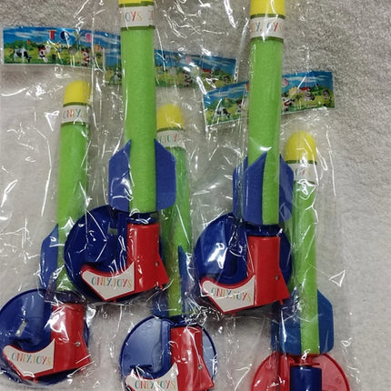 5X Kids Foam Rocket Launcher Toy Outdoor Garden Park Game Play Fun Children Gift
