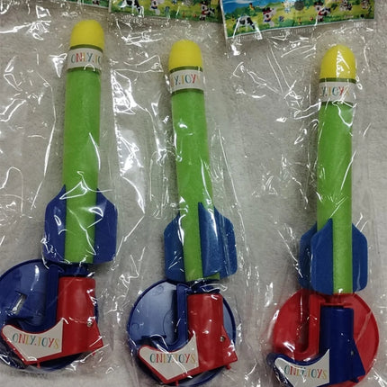 3X Kids Foam Rocket Launcher Toy Outdoor Garden Park Game Play Fun Children Gift