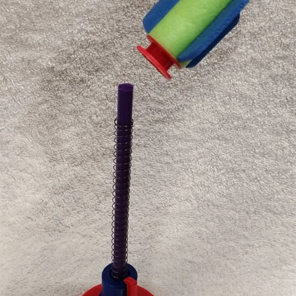 2X Kids Foam Rocket Launcher Toy Outdoor Garden Park Game Play Fun Children Gift