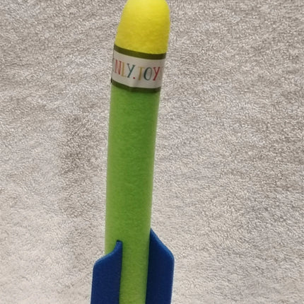 2X Kids Foam Rocket Launcher Toy Outdoor Garden Park Game Play Fun Children Gift