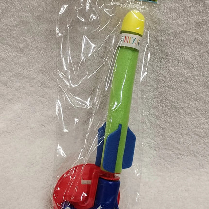 2X Kids Foam Rocket Launcher Toy Outdoor Garden Park Game Play Fun Children Gift