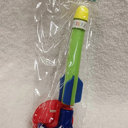 Kids Foam Rocket Launcher Toy Outdoor Garden Park Game Play Fun Children Gift