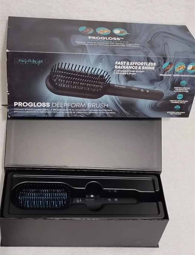 Revamp Progloss Deepform Ceramic Straightening Brush.
