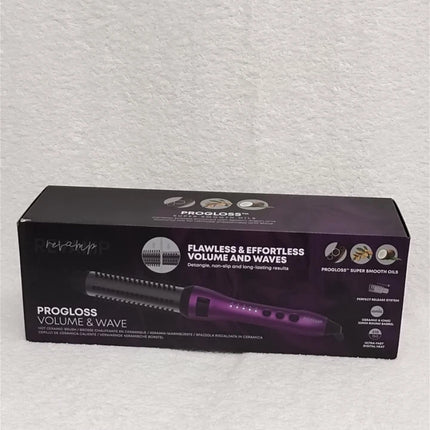 Revamp Progloss Flawless & Effortless Volume & Wave Ceramic Hot Brush in purple
