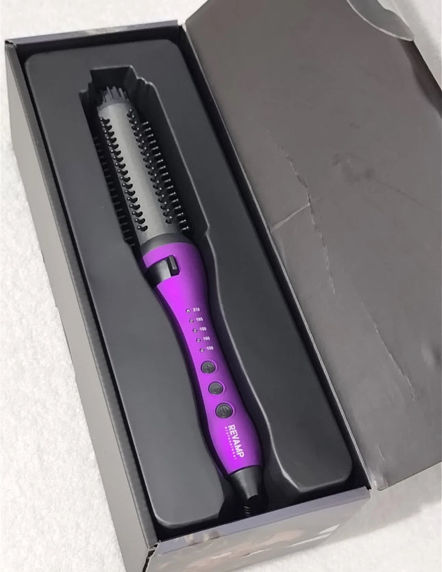 Revamp Progloss Flawless & Effortless Volume & Wave Ceramic Hot Brush in purple