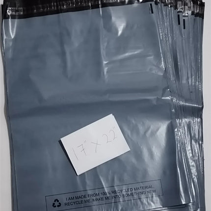 500 BAGS Of 17" X 22" STRONG POLY MAILING POSTAGE POSTAL QUALITY SELF SEAL BAG