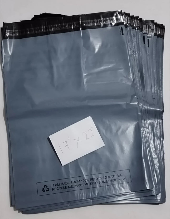 500 BAGS Of 17" X 22" STRONG POLY MAILING POSTAGE POSTAL QUALITY SELF SEAL BAG