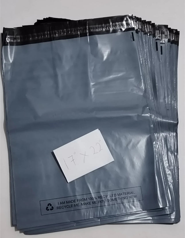 100 BAGS Of 17" X 22" STRONG POLY MAILING POSTAGE POSTAL QUALITY SELF SEAL BAG