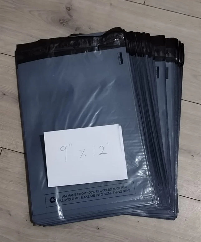 100 BAGS Of 9" X 12" STRONG POLY MAILING POSTAGE POSTAL QUALITY SELF SEAL BAG