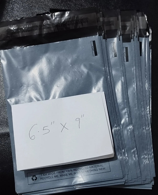 500 BAGS Of 6.5" x 9" STRONG POLY MAILING POSTAGE POSTAL QUALITY SELF SEAL BAG