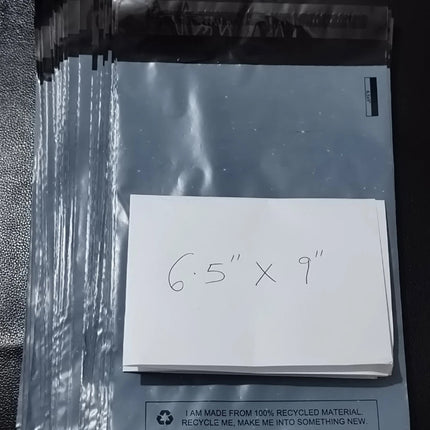 500 BAGS Of 6.5" x 9" STRONG POLY MAILING POSTAGE POSTAL QUALITY SELF SEAL BAG