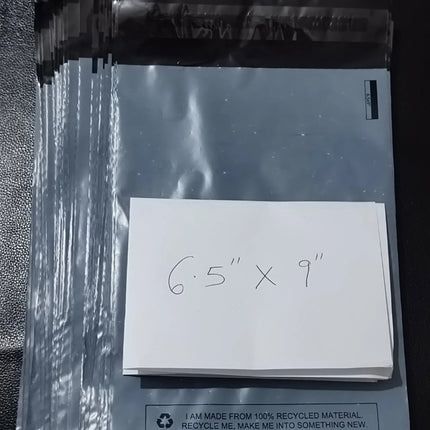 300 BAGS Of 6.5" x 9" STRONG POLY MAILING POSTAGE POSTAL QUALITY SELF SEAL BAG