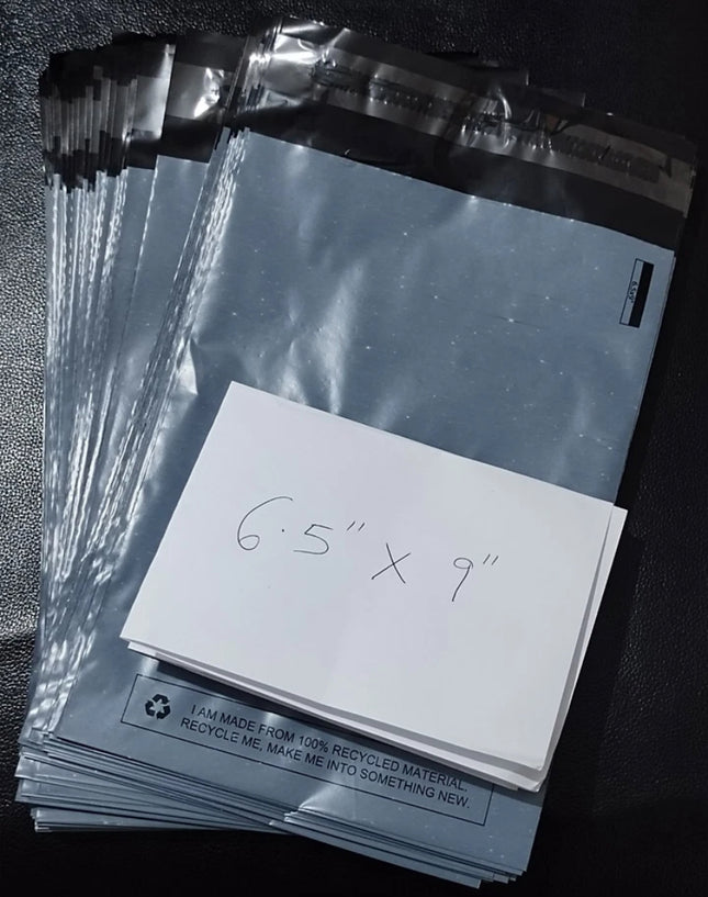 100 BAGS Of 6.5" x 9" STRONG POLY MAILING POSTAGE POSTAL QUALITY SELF SEAL BAG