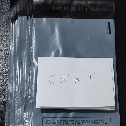 100 BAGS Of 6.5" x 9" STRONG POLY MAILING POSTAGE POSTAL QUALITY SELF SEAL BAG