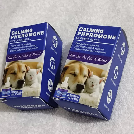 2 X Dog Calming Pheromones Refills For Dogs 48ml Each Diffuser Refill