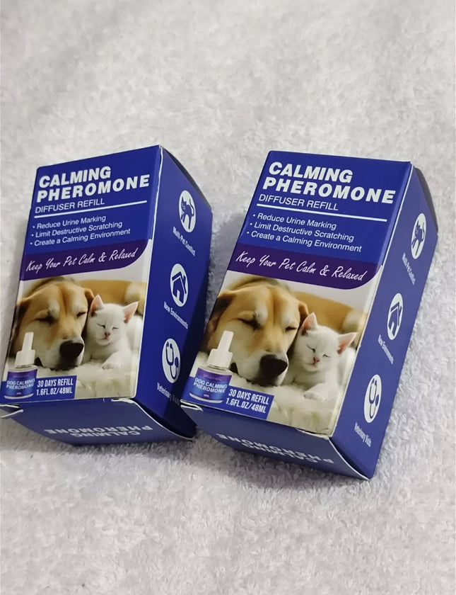2 X Dog Calming Pheromones Refills For Dogs 48ml Each Diffuser Refill