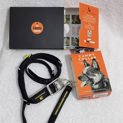 Canny Collar Training Collar no-pull dog training head collar Size 3 - Black