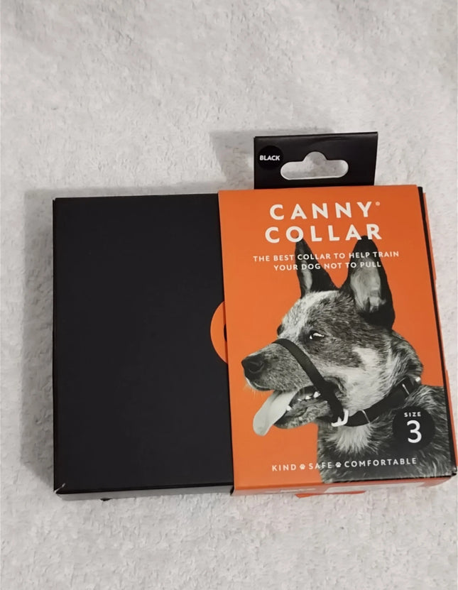 Canny Collar Training Collar no-pull dog training head collar Size 3 - Black