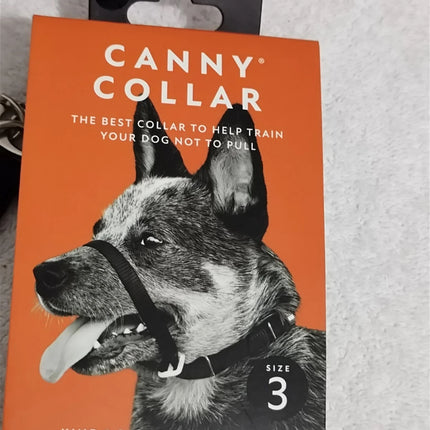 Canny Collar Training Collar no-pull dog training head collar Size 3 - Black