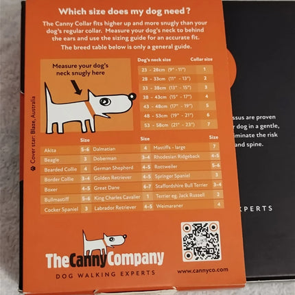 Canny Collar Training Collar no-pull dog training head collar Size 3 - Black