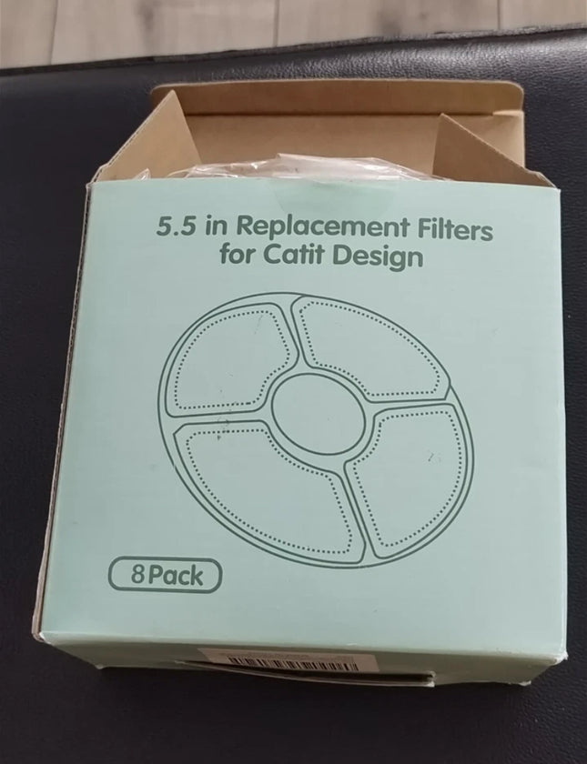 Noodoky 8-Pack Replacement Filters for Cat Water Fountain | Pet Water Fountain