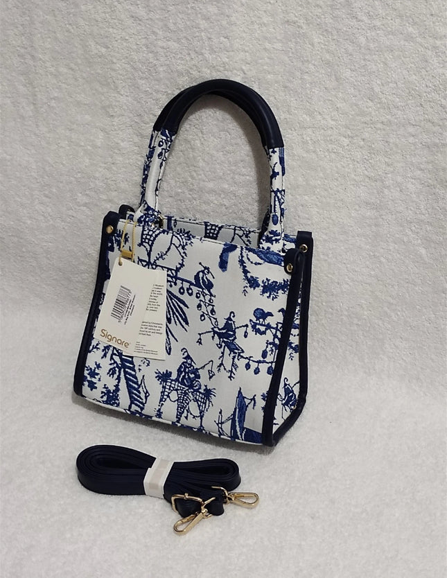 Signare Tapestry Small City Bag Shoulder Casual Work Women HandBag Chinoiserie