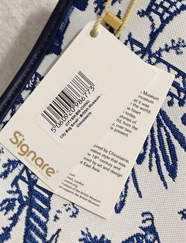 Signare Tapestry Small City Bag Shoulder Casual Work Women HandBag Chinoiserie