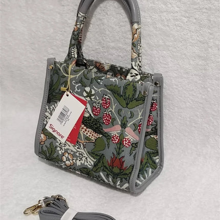 Signare Tapestry Small City Bag Shoulder Casual Work Women HandBag Strawberry