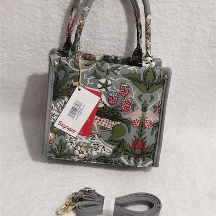 Signare Tapestry Small City Bag Shoulder Casual Work Women HandBag Strawberry