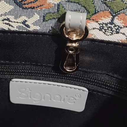 Signare Tapestry Small City Bag Shoulder Casual Work Women HandBag Strawberry