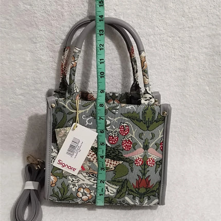 Signare Tapestry Small City Bag Shoulder Casual Work Women HandBag Strawberry