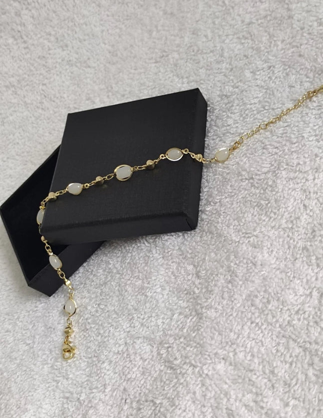 Oval cut crystal bead bracelet For Women Girls Perfect Jewellery Gift