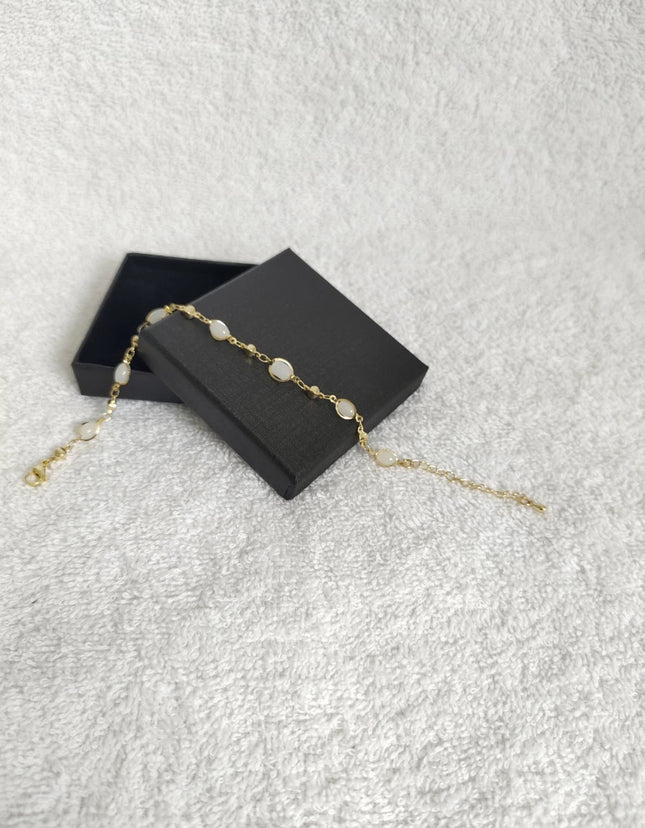 Oval cut crystal bead bracelet For Women Girls Perfect Jewellery Gift