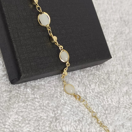 Oval cut crystal bead bracelet For Women Girls Perfect Jewellery Gift