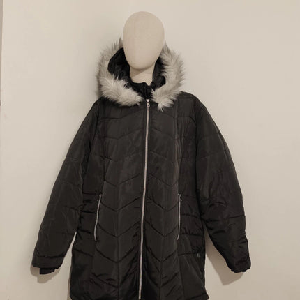 RRP £149.90 Atlas for women black padded winter jacket size UK 24 - 26