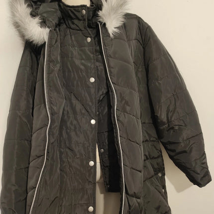 RRP £149.90 Atlas for women black padded winter jacket size UK 24 - 26