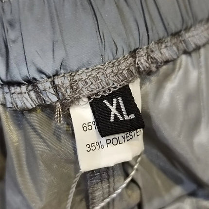 Reflective pants women sporting jogger grey trouser size XL