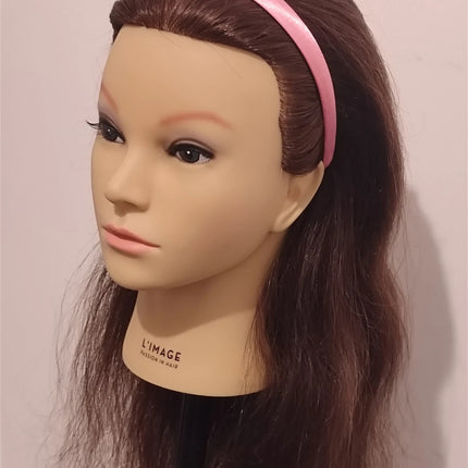 Satin Covered 1.5CM Wide Headband Plain Colour Hair Band Ladies Girls Women Pink