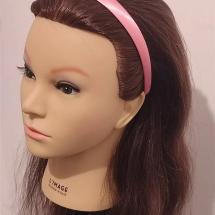 Satin Covered 1.5CM Wide Headband Plain Colour Hair Band Ladies Girls Women Pink
