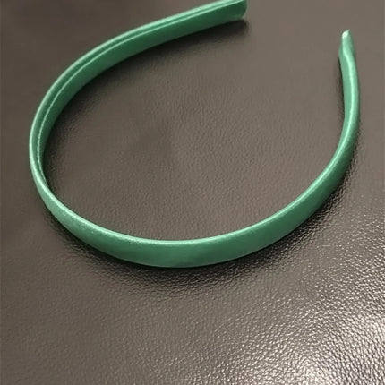 Satin Covered 1.5CM Wide Headband Plain Colour Hair Band Ladies Girl Women Green
