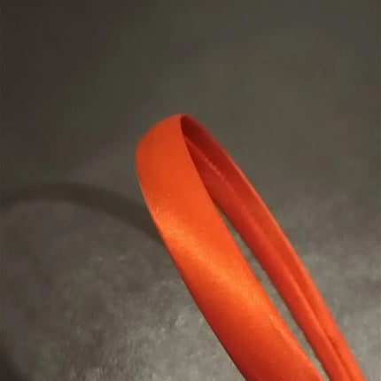 Satin Covered 1.5CM Wide Headband Plain Colour Hair Band Ladies Girls Women Red