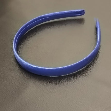 Satin Covered 1.5CM Wide Headband Plain Colour Hair Band Ladies Girls Women Blue