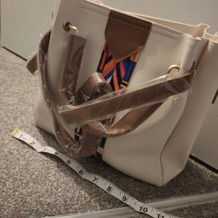 4PCS/Set Women Elegant Leather Handbag Hoo Satchel Purse Tote Shoulder Bag