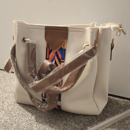 4PCS/Set Women Elegant Leather Handbag Hoo Satchel Purse Tote Shoulder Bag