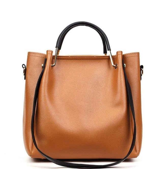 4PCS/Set Women Elegant Leather Handbag Hoo Satchel Purse Tote Shoulder Bag