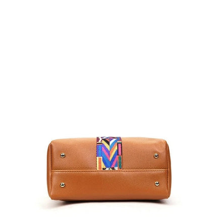 4PCS/Set Women Elegant Leather Handbag Hoo Satchel Purse Tote Shoulder Bag