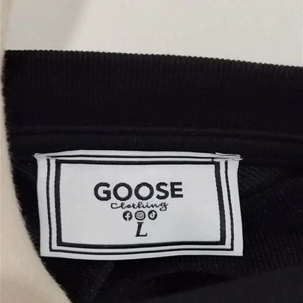 Goose Clothing 100% cotton men short sleeve black great quality t-shirt size L